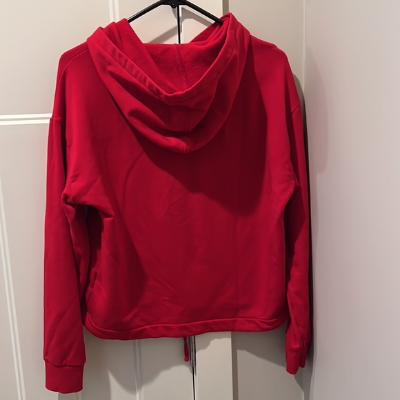 Guess red hoodie with velour logo - Picture 2 of 4